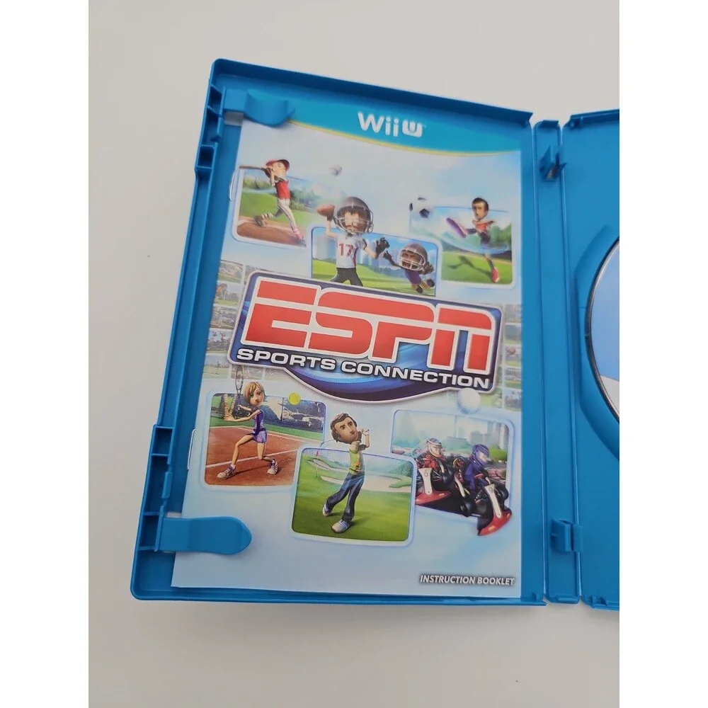ESPN Sports Connection (Nintendo Wii U, 2012) MANUAL INCLUDED!